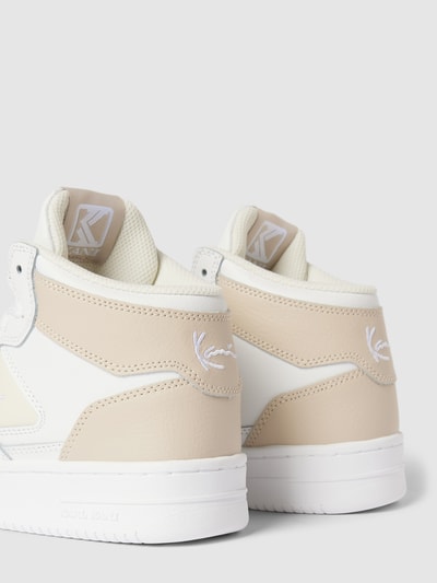 KARL KANI High Top Sneaker mit Label-Details Weiss 2