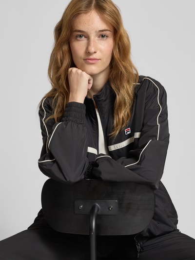 FILA Oversized trainingsjack met labelstitching, model 'San SIRO' Zwart - 3
