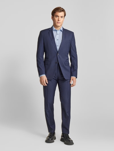 OLYMP Modern Fit Businesshemd mit Allover-Muster Modell 'Global' Bleu 1