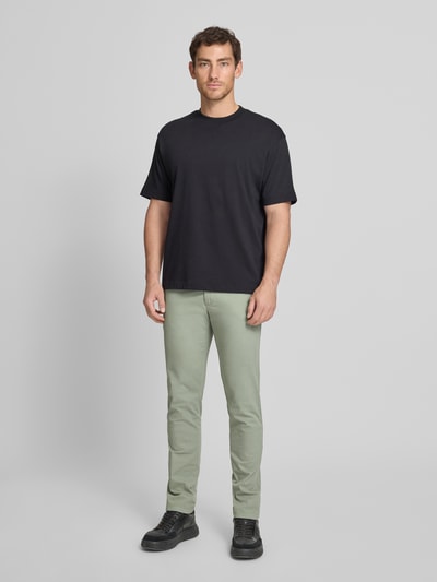 BOSS Orange Slim Fit Chino aus Baumwoll-Mix Gruen 1