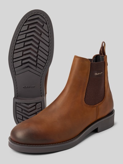 Gant Chelsea Boots mit Logo-Stitching Modell 'Prepdale' Cognac 4