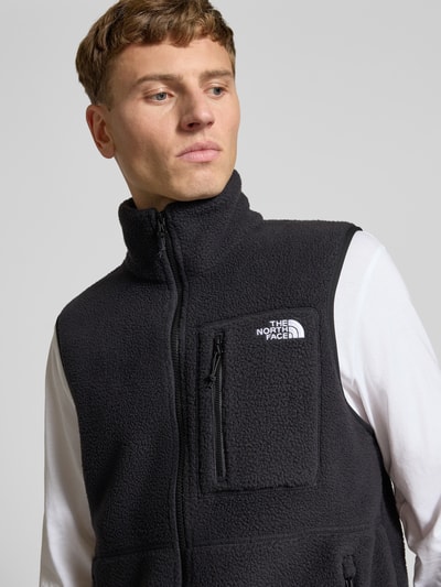 The North Face Kamizelka z polaru z wyhaftowanym logo model ‘YUMIORI’ Czarny 3