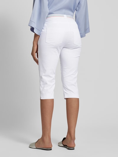 Toni Dress Regular Fit Caprihose mit elastischem Bund Modell 'SUE' Weiss 5