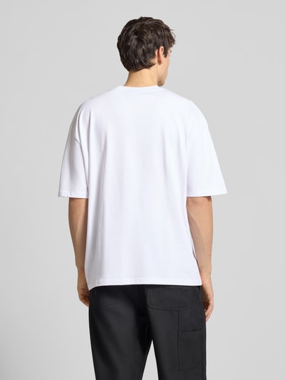 Pegador Oversized T-shirt met labelstitching Wit - 5
