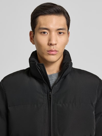 NAUTGÅRD Gewatteerde lange jas met Sorona® Aura-vulling Zwart - 6