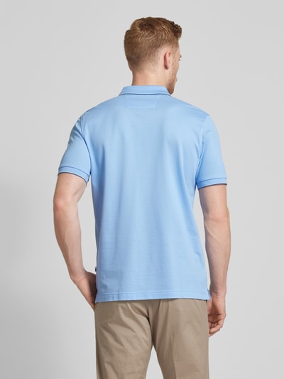 OLYMP Level Five Poloshirt met borstzak en labelstitching Bleu - 5