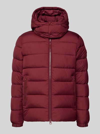 SAVE THE DUCK Kurtka pikowana z odpinanym kapturem model ‘BORIS’ Bordowy 2