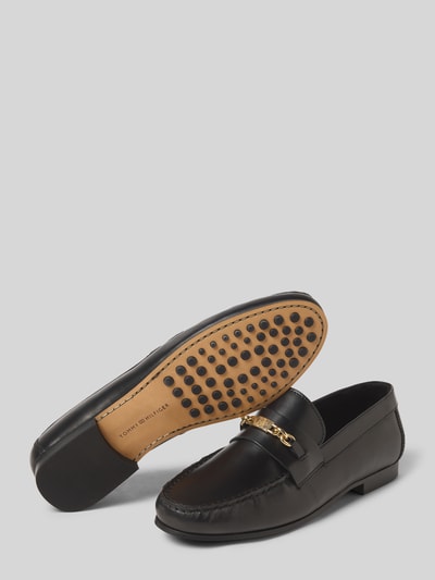 Tommy Hilfiger Loafer aus echtem Rindsleder BLACK 4