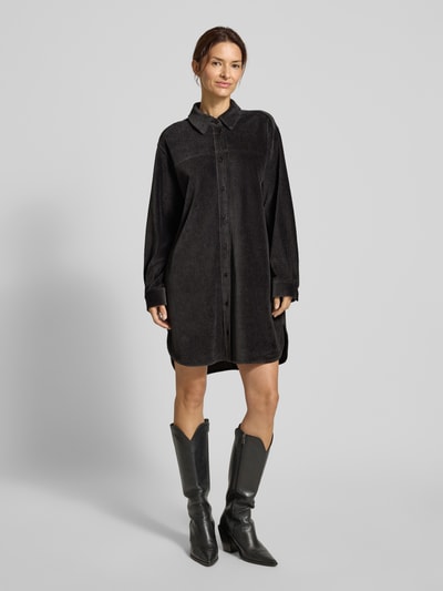 JAKE*S STUDIO WOMAN Relaxed Fit Kleid aus Baumwoll-Mix in Hemdblusen-Optik Dunkelgrau 4