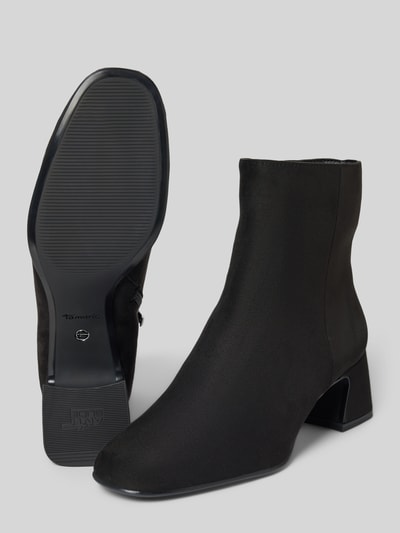 Tamaris Sztyblety na stożkowym obcasie Czarny 4