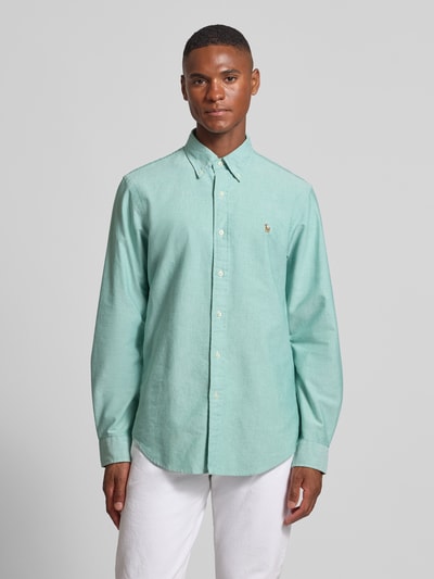 Polo Ralph Lauren Regular fit vrijetijdsoverhemd met logostitching, model 'Cub' Groen - 4
