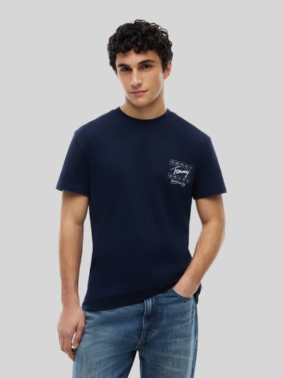 Tommy Jeans regular fit T-shirt van puur katoen met rugprint Marineblauw - 4