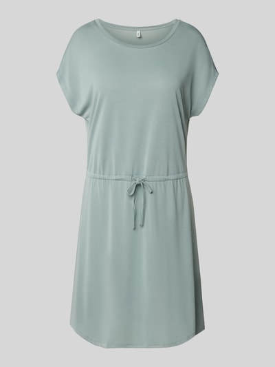 Only Getailleerde knielange jurk van viscosemix, model 'HANNAH' Rietgroen - 2