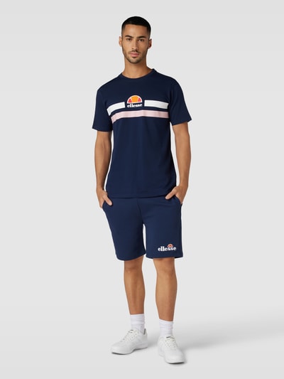 Ellesse T-shirt met labelprint, model 'APREL' Donkerblauw - 1