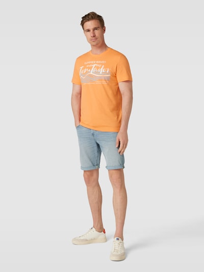 Tom Tailor T-Shirt mit Logo-Print Orange 1