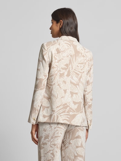 comma Blazer mit Reverskragen Taupe 5