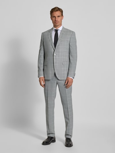 BOSS Slim fit pantalon met persplooien, model 'Lenon' Lichtgrijs - 1