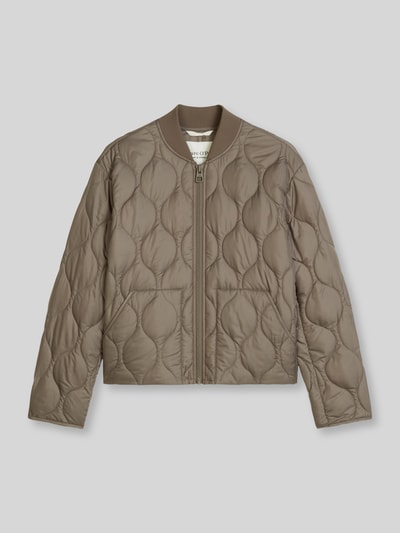 Marc O'Polo Relaxed Fit Bomberjacke mit gesteppter Struktur Taupe 2