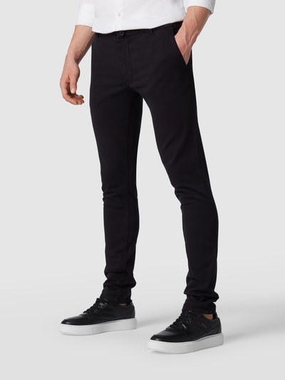 Tiger Of Sweden Slim fit chino met stretch, model 'Transit' Zwart - 4