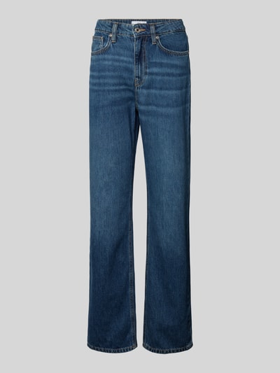 Produktfoto, Jeans mit 5-Pocket-Design Modell 'MATILDA' von Mango aus reiner Baumwolle, gerader Schnitt, mittelblauer Denim, Frontansicht