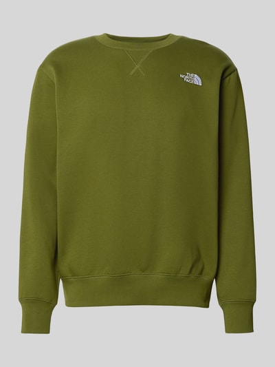 The North Face Sweatshirt met labelstitching Olijfgroen - 2