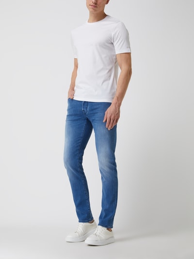 Jacob Cohen Slim Fit Jeans mit Stretch-Anteil Modell 'Bard'  Hellblau 1