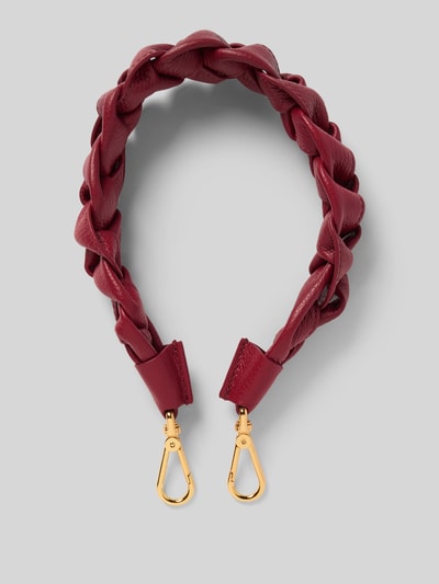 Coccinelle Anhänger in Flecht-Optik Modell 'Boheme' Bordeaux 1