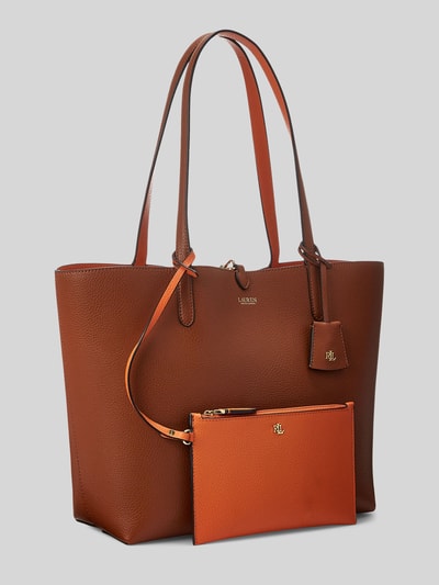 Lauren Ralph Lauren Shopper mit Wendeoption und Minibag Cognac 3