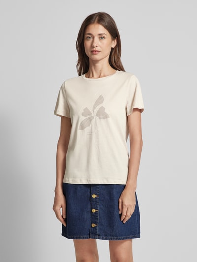 Tom Tailor T-Shirt mit Frontprint Beige 4