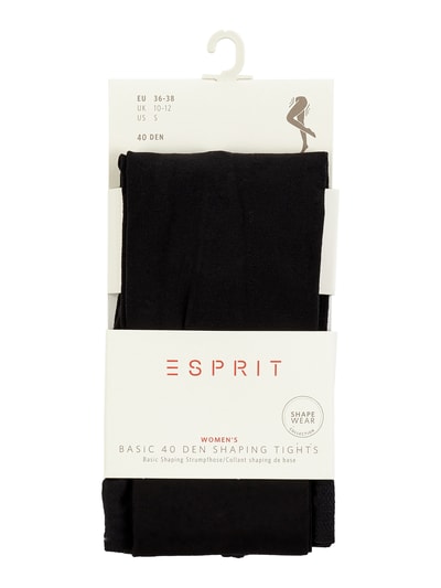 Esprit Panty met stretch - 40 DEN Zwart - 3