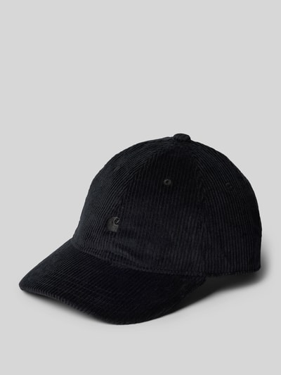 Carhartt Work In Progress Basecap mit Label-Stitching Black 1