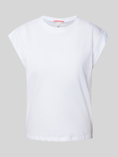 QS T-shirt met kapmouwen, model 'Over' Wit - 2