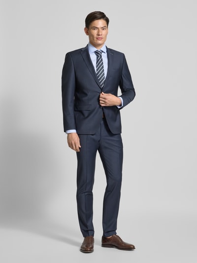 Christian Berg Men Regular Fit Business-Hemd aus reiner Baumwolle Bleu 1