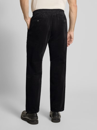MCNEAL Regular fit corduroy broek met tunnelkoord Zwart - 5