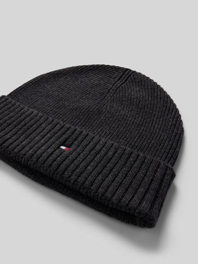 Tommy Hilfiger Beanie aus Baumwoll-Kaschmir-Mix  Anthrazit 2