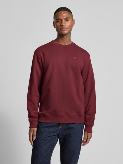 Scotch & Soda Sweatshirt mit Label-Badge Bordeaux 4