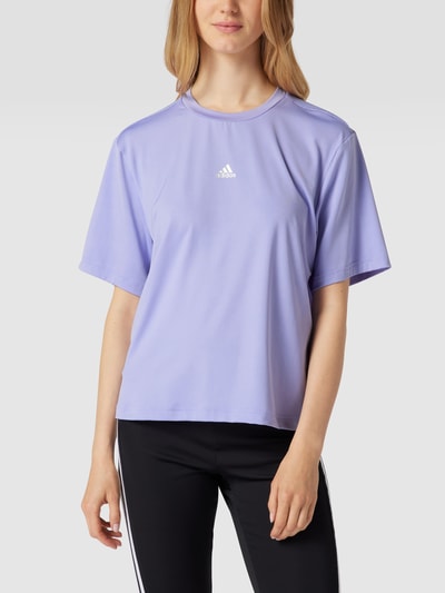 ADIDAS SPORTSWEAR T-shirt met labeldetail in metallic Paars - 4