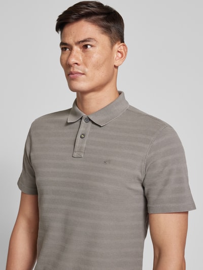 camel active Poloshirt met labelstitching Lichtgrijs - 3