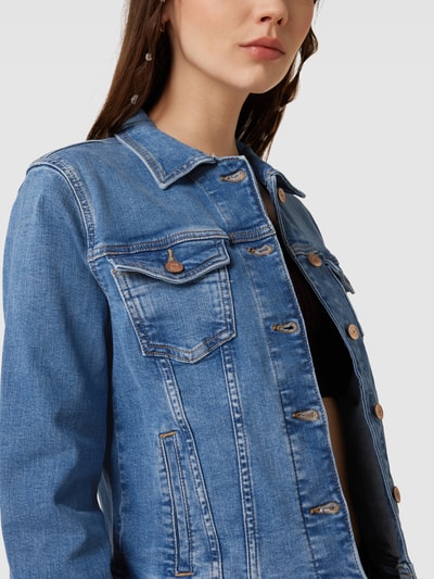 edc By Esprit Kurtka jeansowa z wykładanym kołnierzem Jeansowy niebieski 3