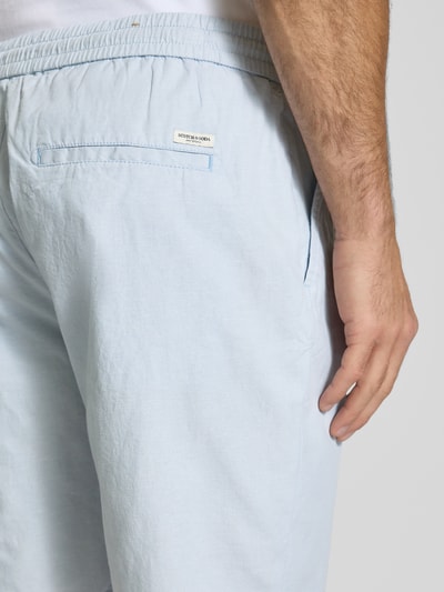 Scotch & Soda Regular Fit Shorts aus Baumwoll-Leinen-Mix Modell 'Seasonal core' Hellblau 3