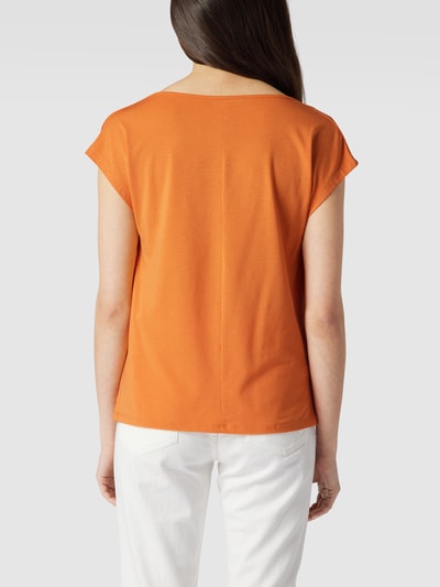 Weekend Max Mara T-Shirt mit Wasserfall-Ausschnitt Modell 'Multid' Orange 5