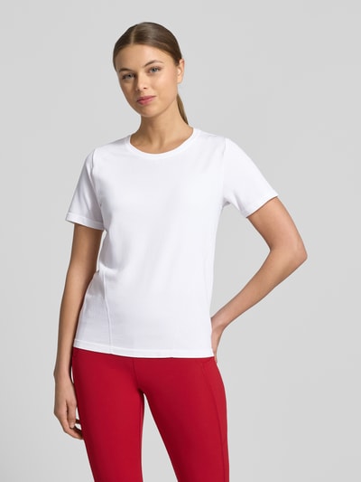 Fabletics Regular Fit T-shirt met ronde hals model 'Feather' Wit - 4