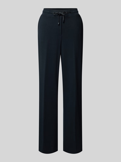 OPUS PANTS Wide leg stoffen broek met steekzakken, model 'Macie' Marineblauw - 2