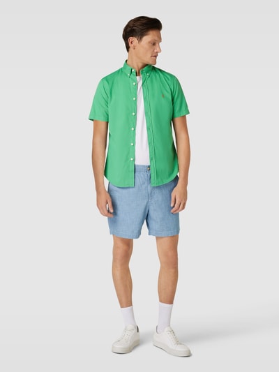 Polo Ralph Lauren Slim fit vrijetijdsoverhemd met halflange mouwen Groen - 1