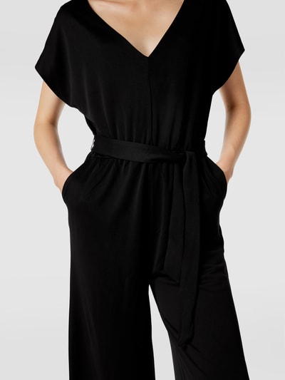 Jake*s Casual Jumpsuit mit Taillenband Modell 'CuproJump' Black 3