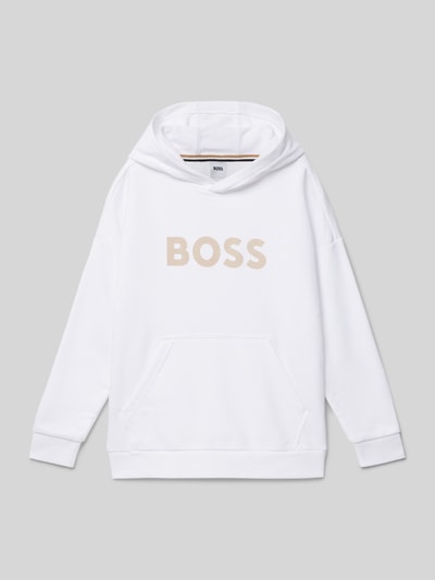 Boss Hoodie mit Kapuze Weiss 1