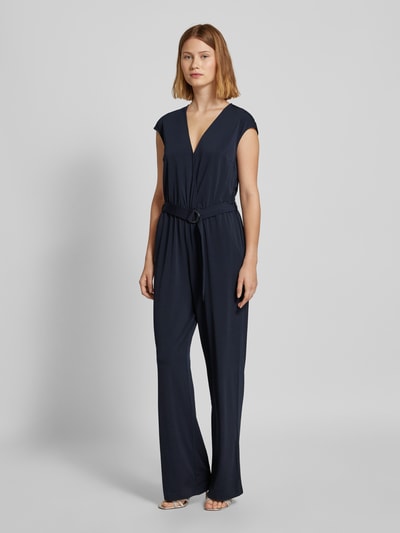 Christian Berg Woman Selection Jumpsuit mit Gürtel Marine 1