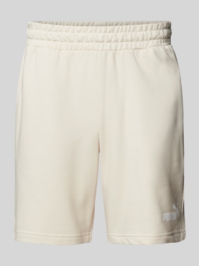 PUMA PERFORMANCE Regular Fit Sweatshorts mit Label-Print Offwhite 2