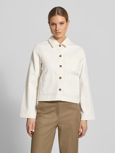 Selected Relaxed Fit Jeansjacke aus Bio-Baumwoll-Mix Modell 'HOTEL AMOUR' Offwhite 4