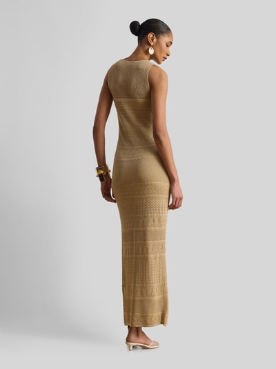 Lauren Ralph Lauren Figurbetontes Maxikleid aus Viskose-Leinen-Mix Beige 5